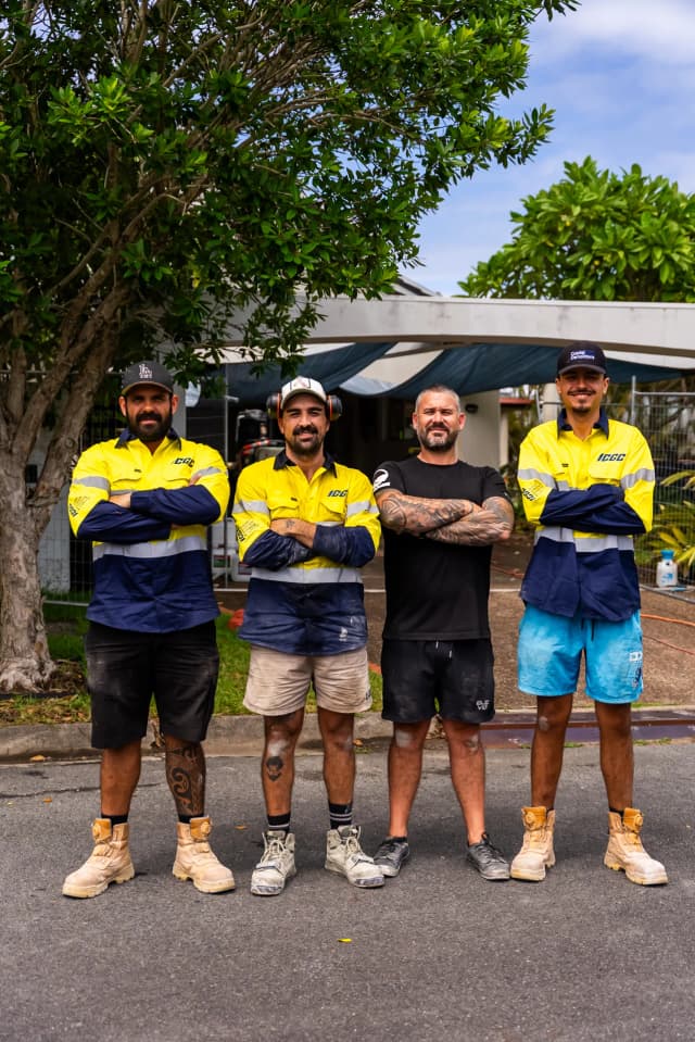 Group photo of the ICGC team with training instructors after team training day